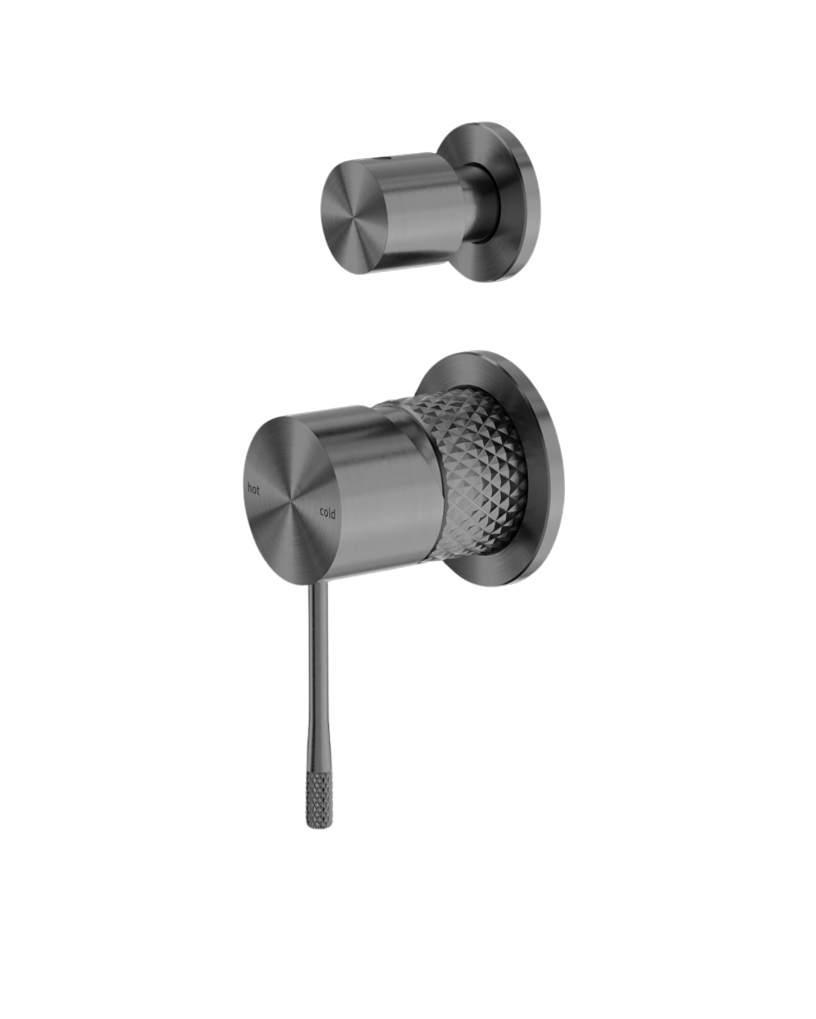 Owen &amp; Finch 2-Hole Built-in Mixer Tap with Diverter Brushed Graphite PVD (OF251909eGR)