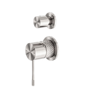 Inbouw Douchemengkraan Messing Met Omstel Geborsteld Nikkel Met Diamantkarteling | Owen & Finch (OF251909eBN)
