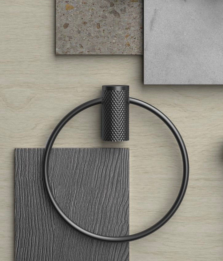 Owen &amp; Finch Towel Ring Brushed Graphite PVD (OF2580aGR)