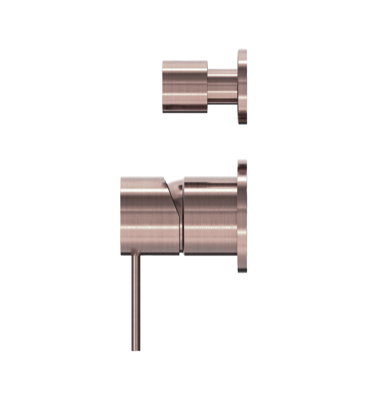 Owen &amp; Finch 2-Hole Built-in Mixer Tap with Vertical Diverter Brushed Satin Bronze PVD (OF221911sBZ)