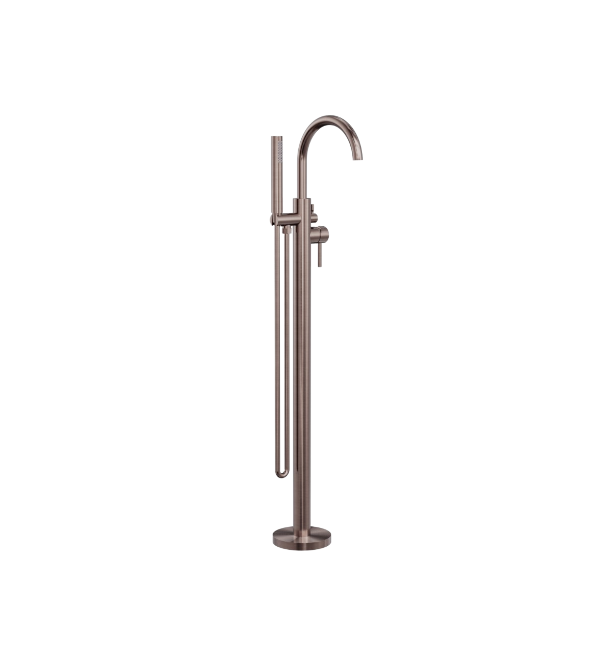 Owen &amp; Finch Freestanding Bath Mixer with Bar Hand Shower Brushed Satin Bronze PVD