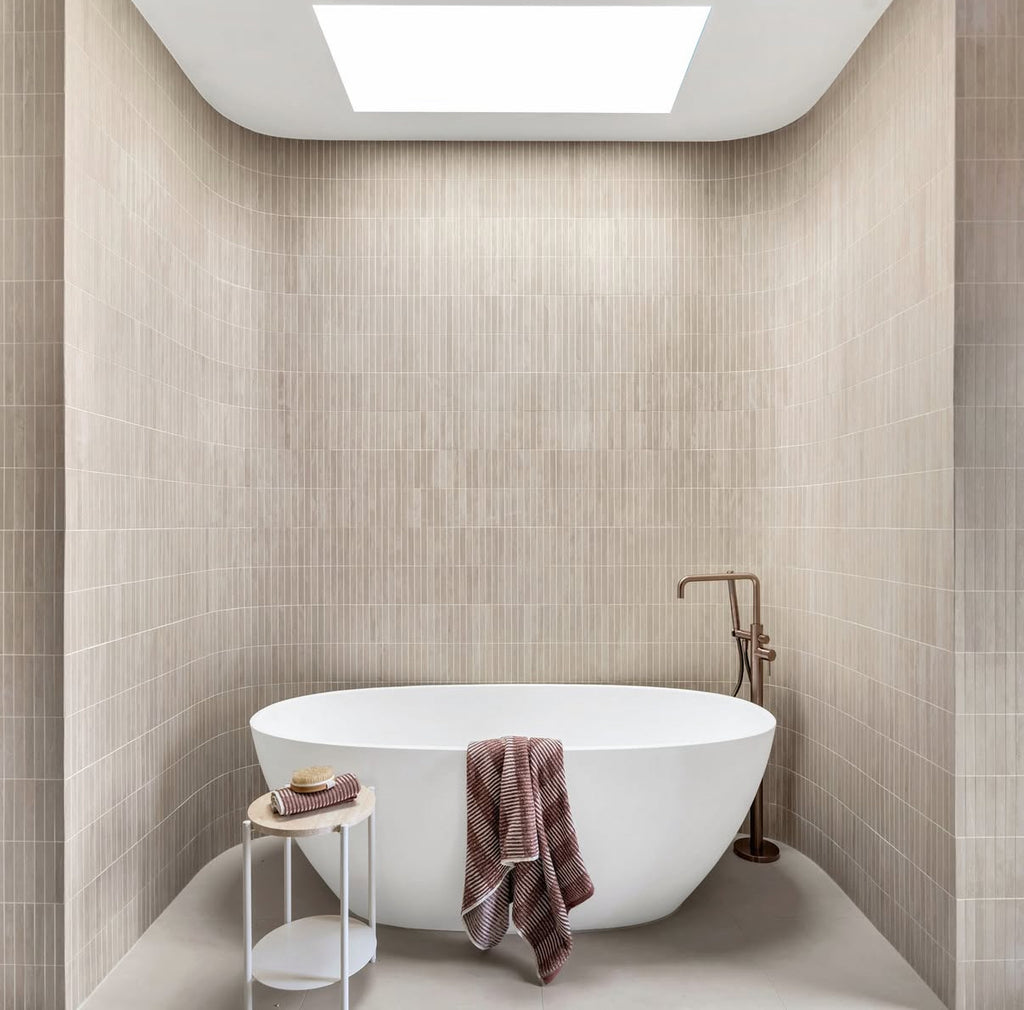 Owen & Finch Luxe Vrijstaande Kraan – 316L RVS - Geborsteld Satijn Brons (PVD) - Bad- en Wastafelkraan - (OF162203a02BZ)