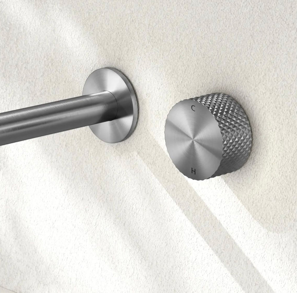 Owen &amp; Finch 2-Hole Progressive Wall Mixer Brushed Graphite PVD (OF252007aGR)