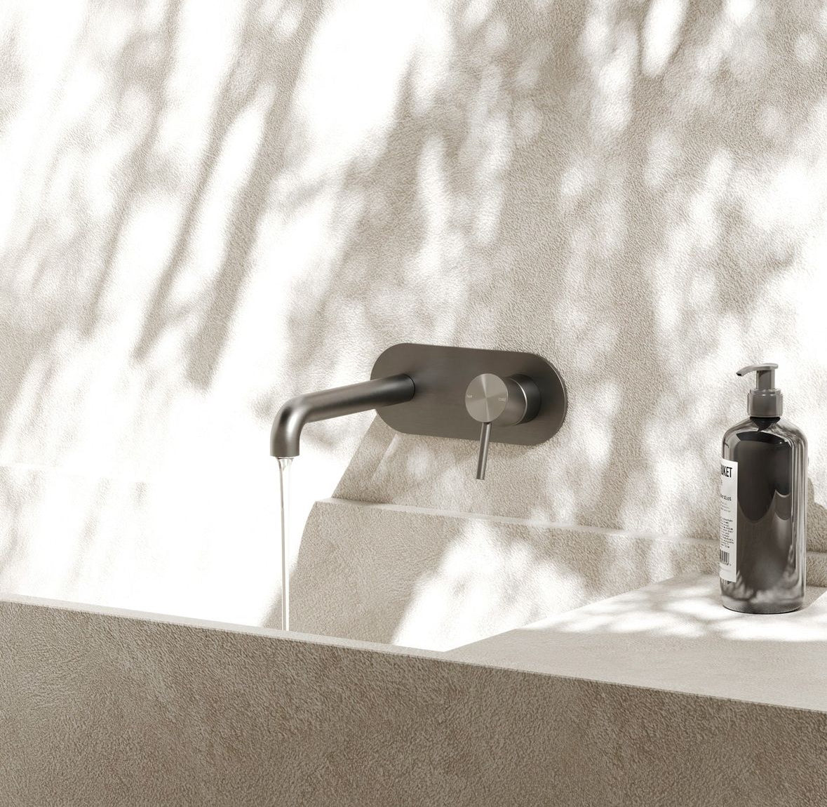 Owen &amp; Finch Built-in Wall Mixer with Backplate - 316L Stainless Steel - Brushed Nickel - Indoor &amp; Outdoor (OF162210aBN)