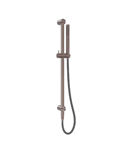 Owen &amp; Finch Luxury Outdoor Shower with Slide Bar – 316L Stainless Steel Brushed Satin Bronze PVD (OF162205b01BZ)