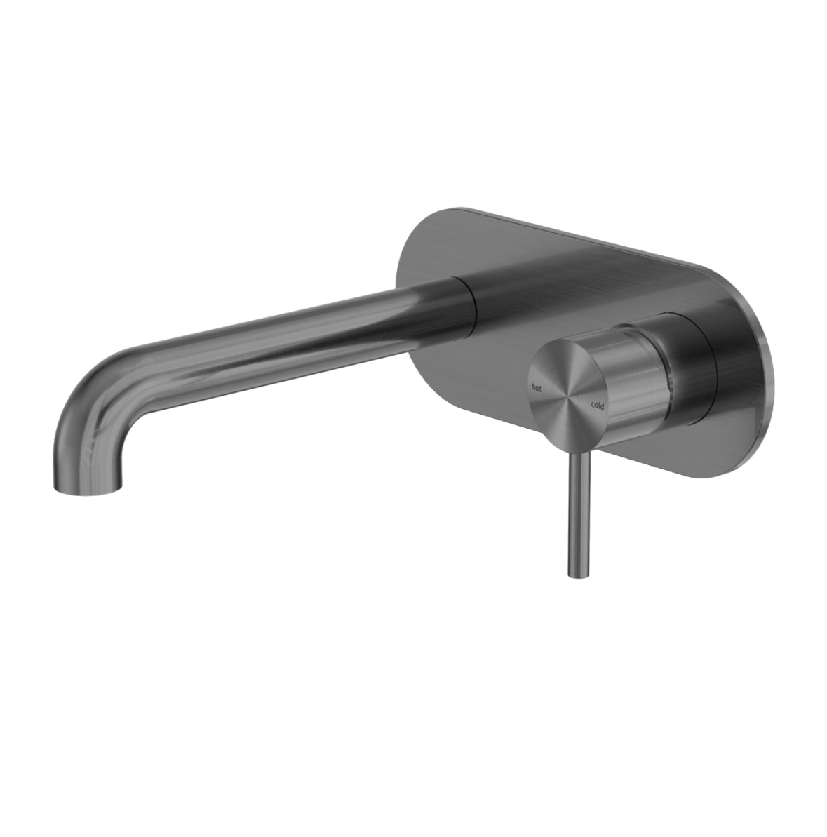 Owen &amp; Finch Built-in Wall Mixer with Back Plate – 316L Stainless Steel - Brushed Graphite (PVD) - Indoor &amp; Outdoor (OF162210aGR)