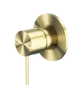 Inbouw Douchemengkraan Messing 80mm Rozet Geborsteld Champagne Goud PVD | Owen & Finch (OF221911BG)