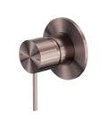Inbouw Douchemengkraan 80mm Rozet Geborsteld Satijn Brons PVD | Owen & Finch (OF221911BZ)
