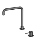 Inbouw Wastafelkraan Draaibaar Geborsteld Gun Metal PVD | Owen & Finch (OF221901cGM)