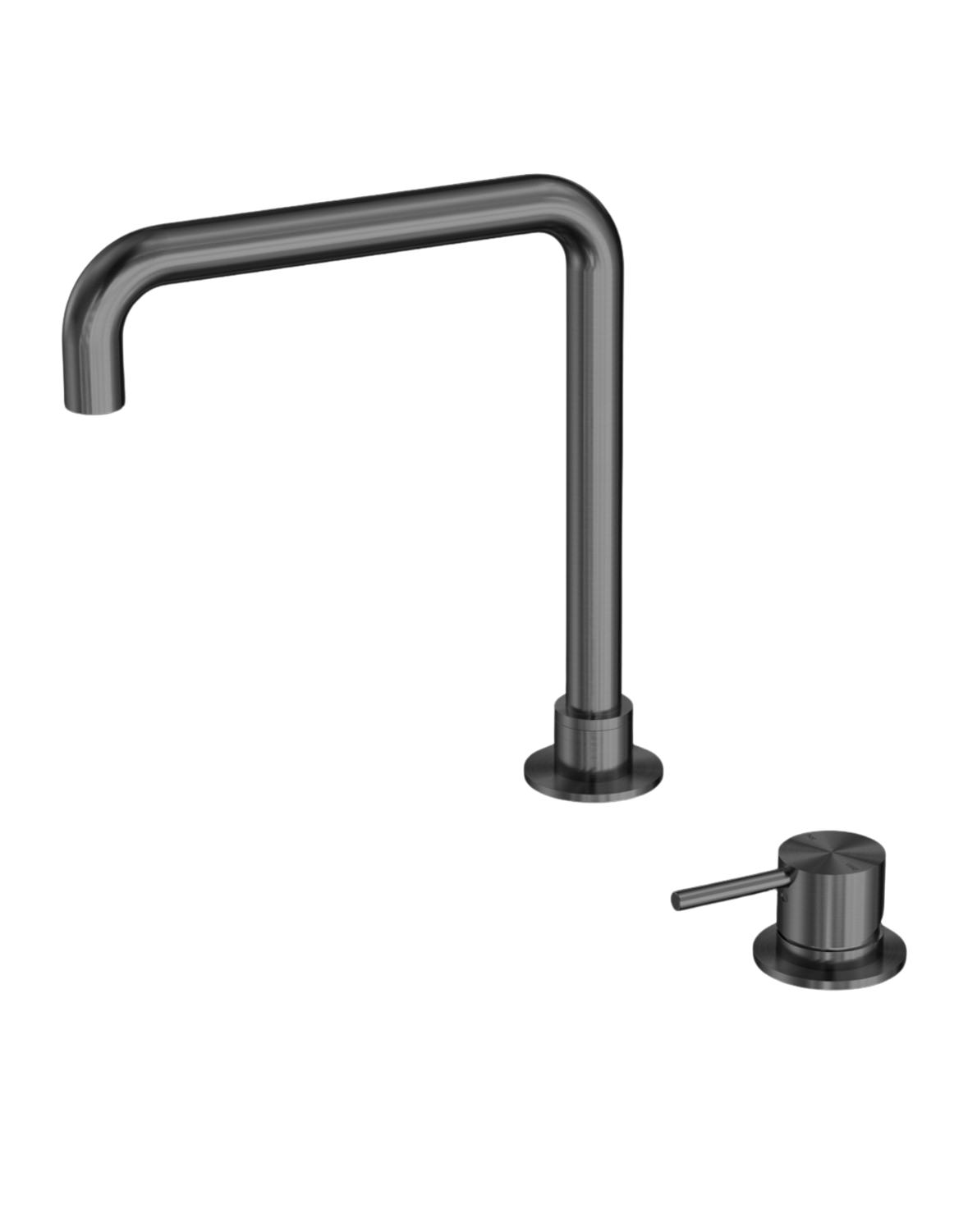 Owen &amp; Finch 2-Hole Built-in Basin Mixer Tap, Swivel, Gun Metal PVD (OF221901cGM)