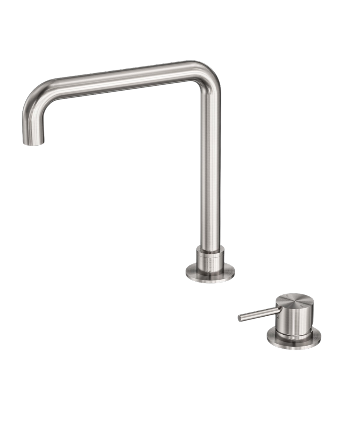 Owen &amp; Finch 2-Hole Built-in Basin Mixer Tap, Swivel, Brushed Nickel (OF221901cBN)