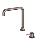 Owen &amp; Finch 2-Hole Built-in Basin Mixer Tap, Swivel, Brushed Satin Bronze PVD (OF221901cBZ)