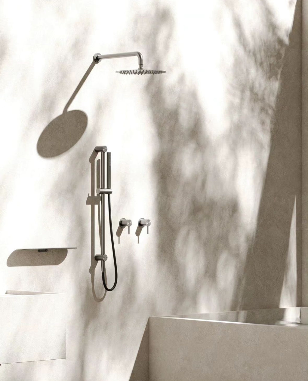 Owen & Finch Wandplanchet 316L RVS Geborsteld Nikkel – Luxe Badkamer Plankje