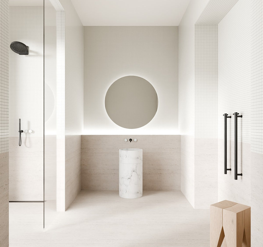 Owen & Finch RVS Verticale Elektrische Handdoekverwarming 900mm – Geborsteld  Gun Metal PVD – Luxe Design Radiator (OFV902hGM)