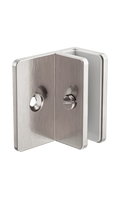 Brass Glass Fitting 90° – U-Shaped Mounting Bracket for 10mm Glass Owen &amp; Finch Brushed Nickel (OFSH202BN)
