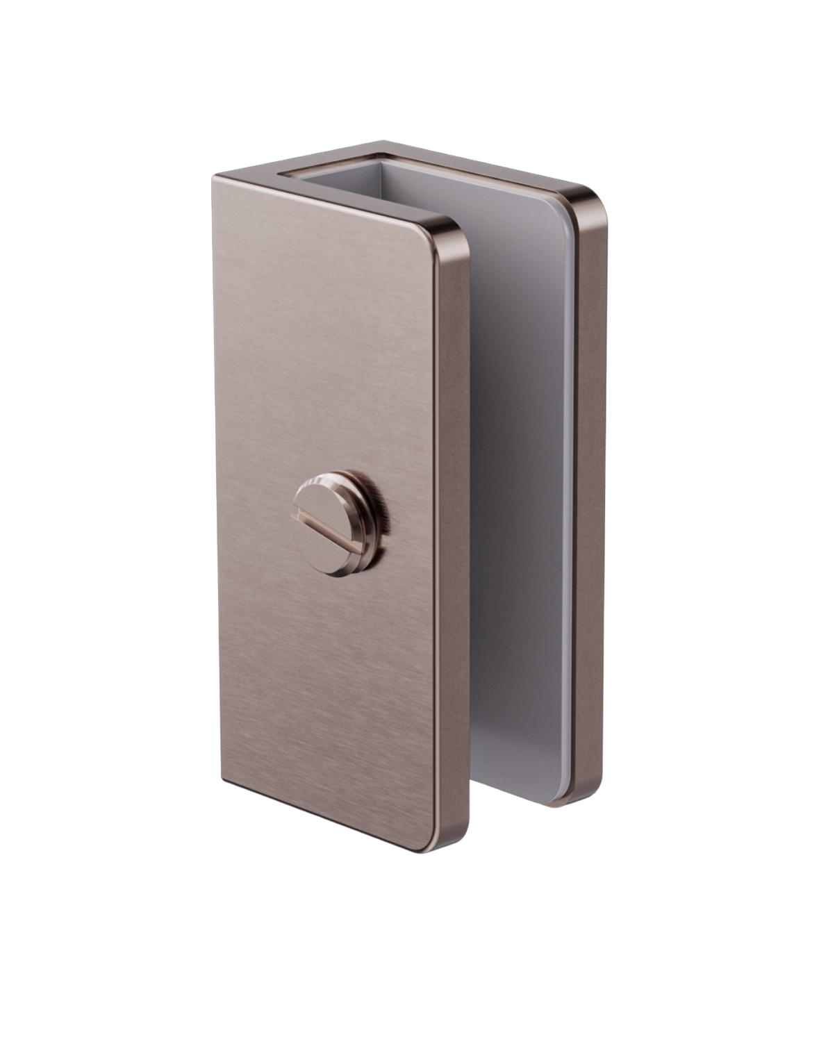 Owen &amp; Fich Brass Glass Clamp Shower Wall 10mm – Glass Fittings Straight Clamp Brushed Satin Bronze PVD (OFSH203BZ)
