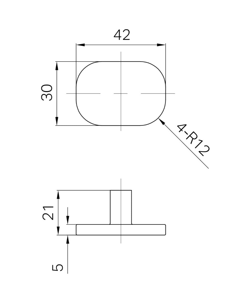 Ladegreep & Kastgreep Messing Geborsteld Gun Metal PVD | Owen & Finch (OF25G001GM)