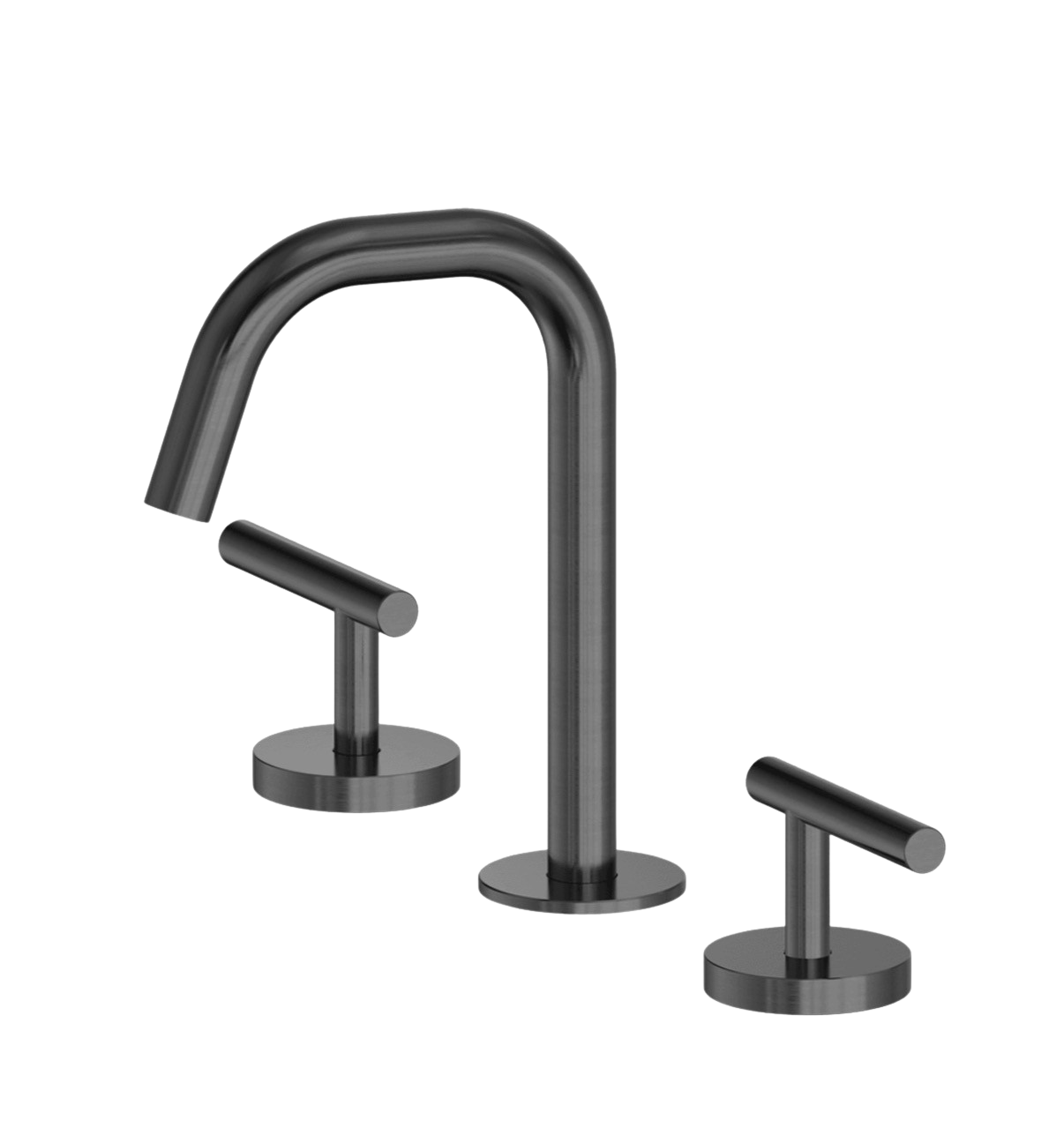 Wastafelkraan Laag Model Geborsteld Gun Metal PVD | Owen & Finch (OF25D001GM)
