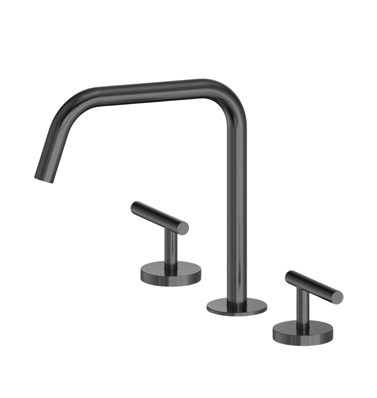 Wastafelkraan Hoog Model Geborsteld Gun Metal PVD | Owen & Finch (OF25D003GM)