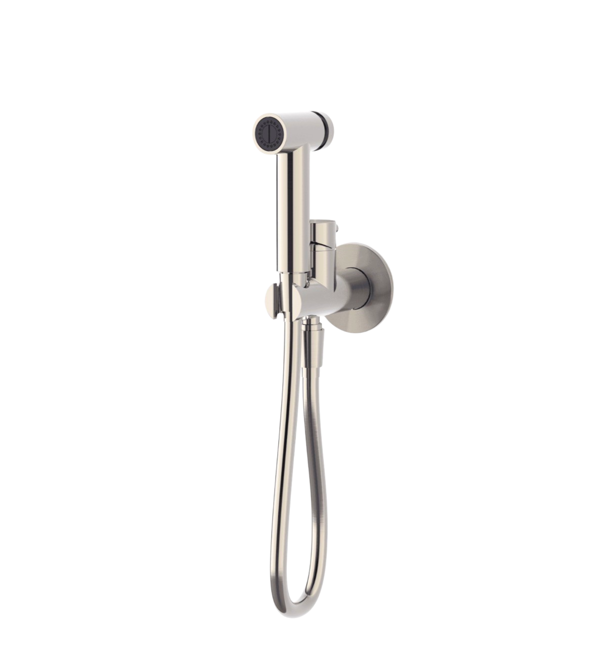Bidet Handdouche Set met Mengkraan Geborsteld Nikkel | Warm & Koud Water | Owen & Finch (OF221912mBN)