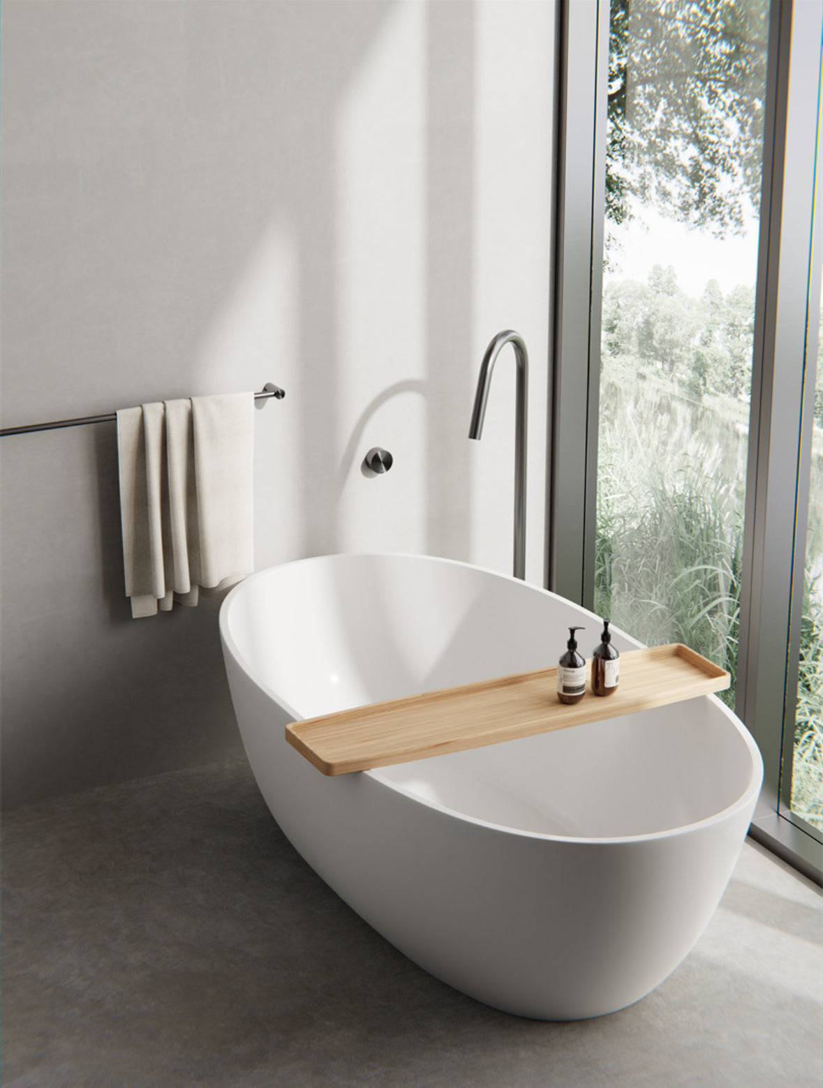 Owen &amp; Finch Brass Bath Spout / Bath Filler 1010 mm – Brushed Satin Bronze (PVD) – Compatible with Mixer Tap (OF221903aBZ)