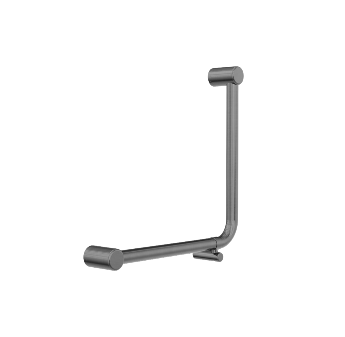 Owen &amp; Finch Stainless Steel Care 32mm Wall Grip 90 Degrees 450X450mm Gun Metal PVD (OFCR3290dGM)
