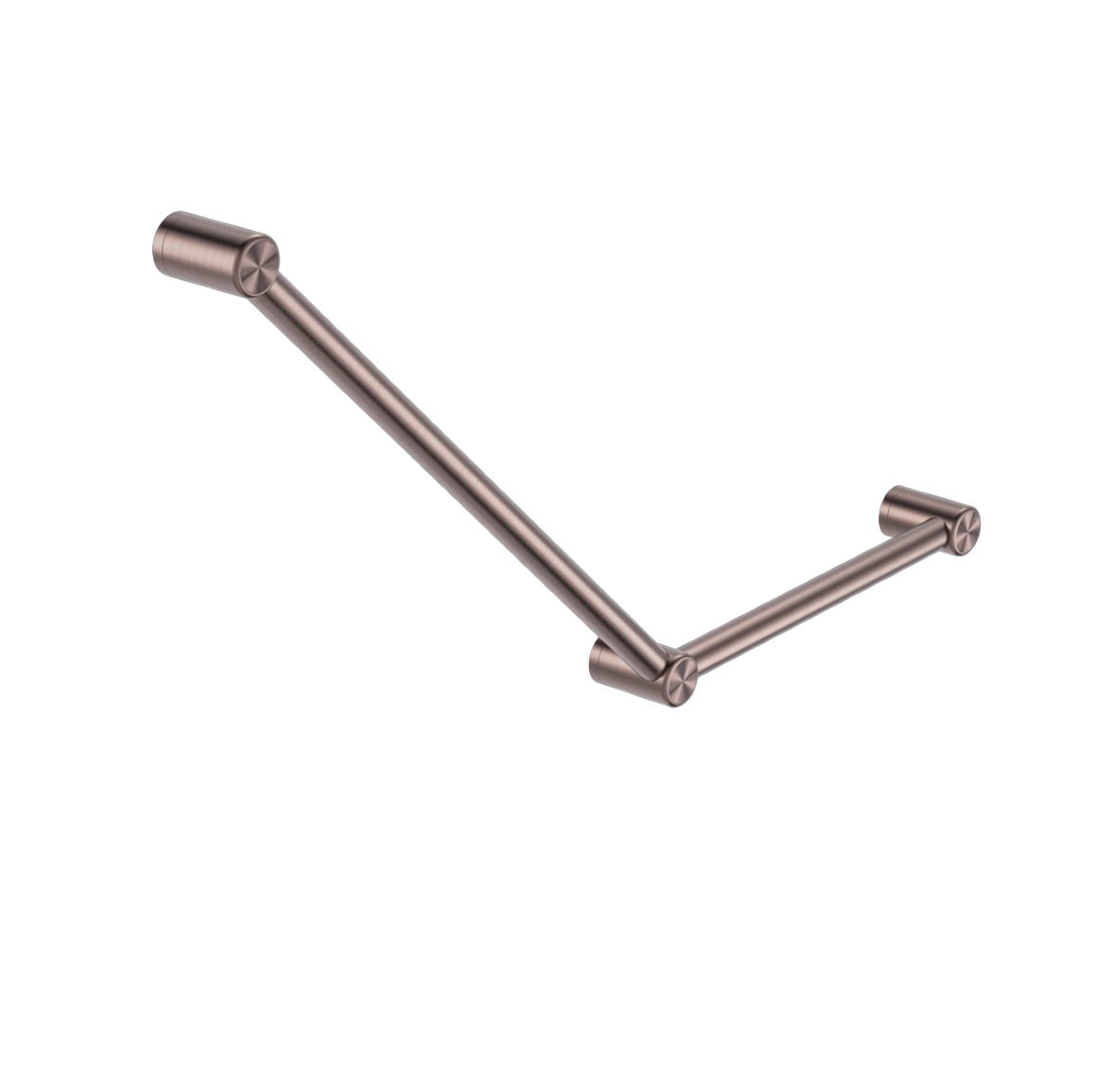 Owen &amp; Finch Stainless Steel Care 32mm Wall Grab Bar 45 Degrees 750x450MM Continuous Brushed Satin Bronze PVD (OFCR3245aBZ)