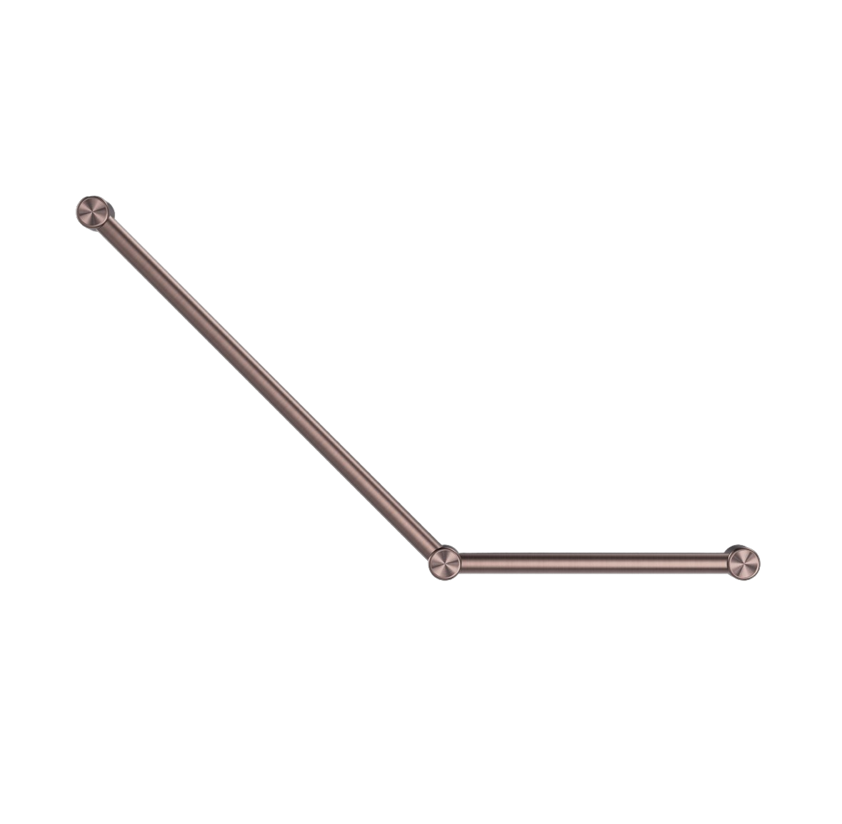 Owen &amp; Finch Stainless Steel Care 32mm Wall Grab Bar 45 Degrees 750x450MM Continuous Brushed Satin Bronze PVD (OFCR3245aBZ)