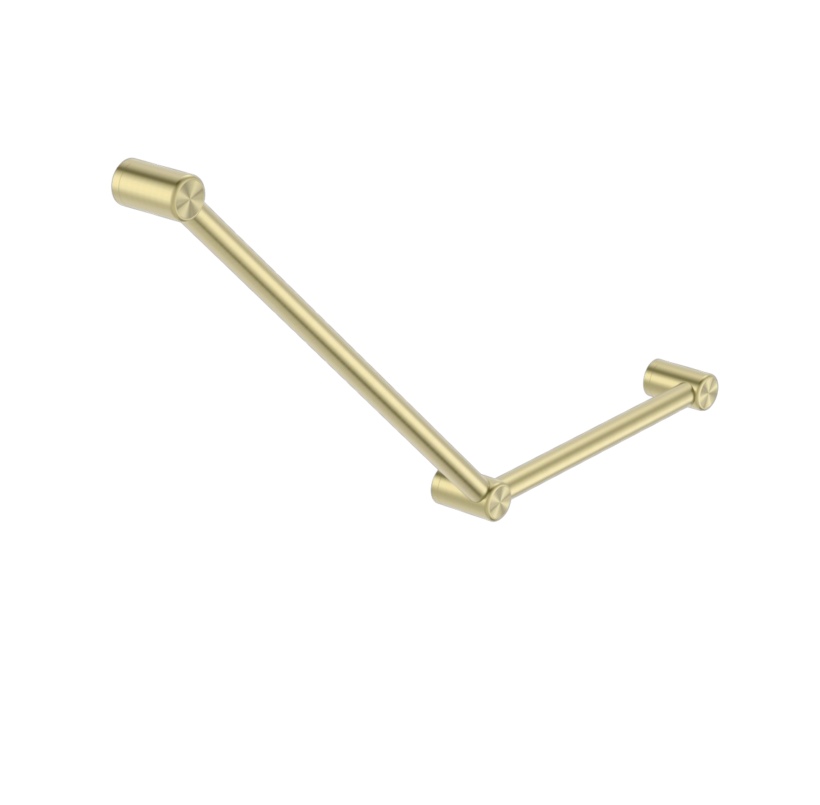 Owen &amp; Finch Stainless Steel Care 32mm Wall Grab Bar 45 Degrees 750x450MM Continuous Brushed Champagne Gold PVD (OFCR3245aBG)