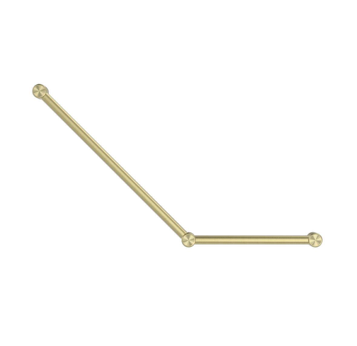 Owen &amp; Finch Stainless Steel Care 32mm Wall Grab Bar 45 Degrees 750x450MM Continuous Brushed Champagne Gold PVD (OFCR3245aBG)