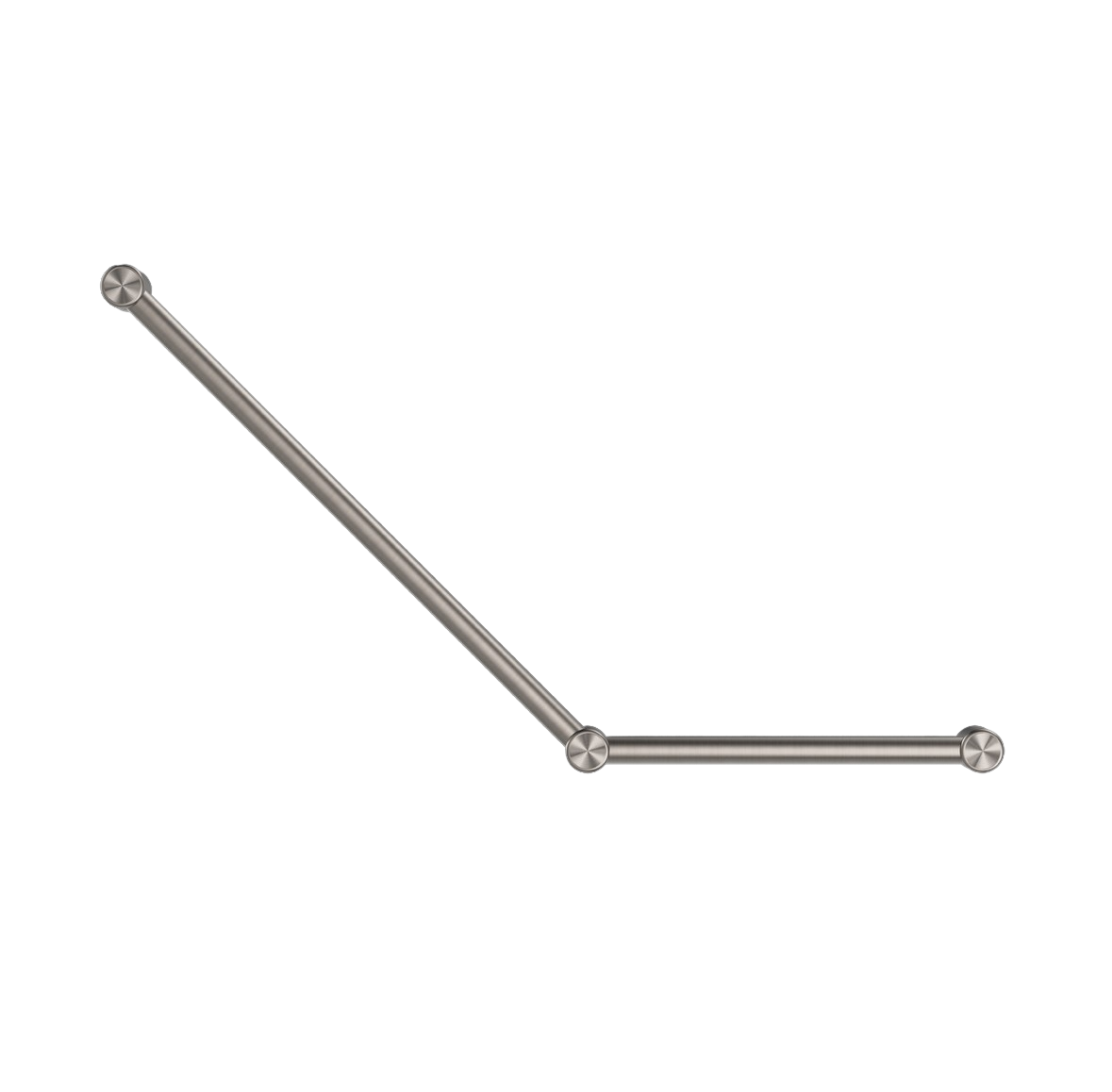 Owen &amp; Finch Stainless Steel Care 32mm Wall Grab Bar 45 Degrees 750x450MM Continuous Brushed Nickel (OFCR3245aBN)
