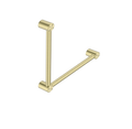 Wandleuning 90° RVS Doorlopend Geborsteld Champagne Goud PVD 450x450 mm | Owen & Finch Care (OFCR3290aBG)