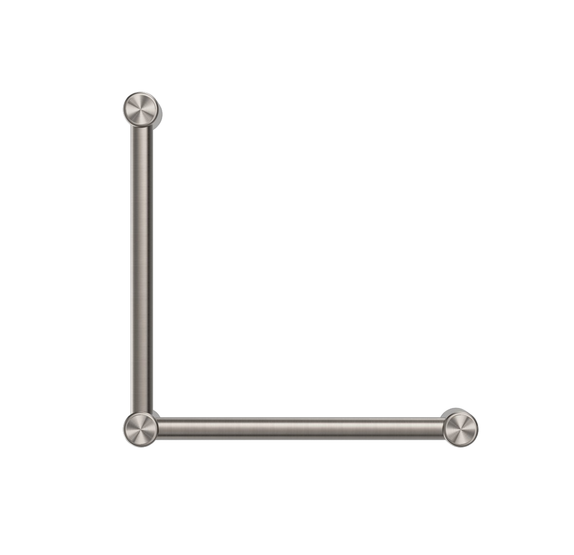Owen &amp; Finch Stainless Steel Care 32mm Wall Grab Bar 90 Degrees 450x450MM Continuous Brushed Nickel (OFCR3290aBN)