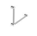 Wandgreep 90° RVS Doorlopend Chroom 450x450 mm | Owen & Finch Care (OFCR3290aCH)