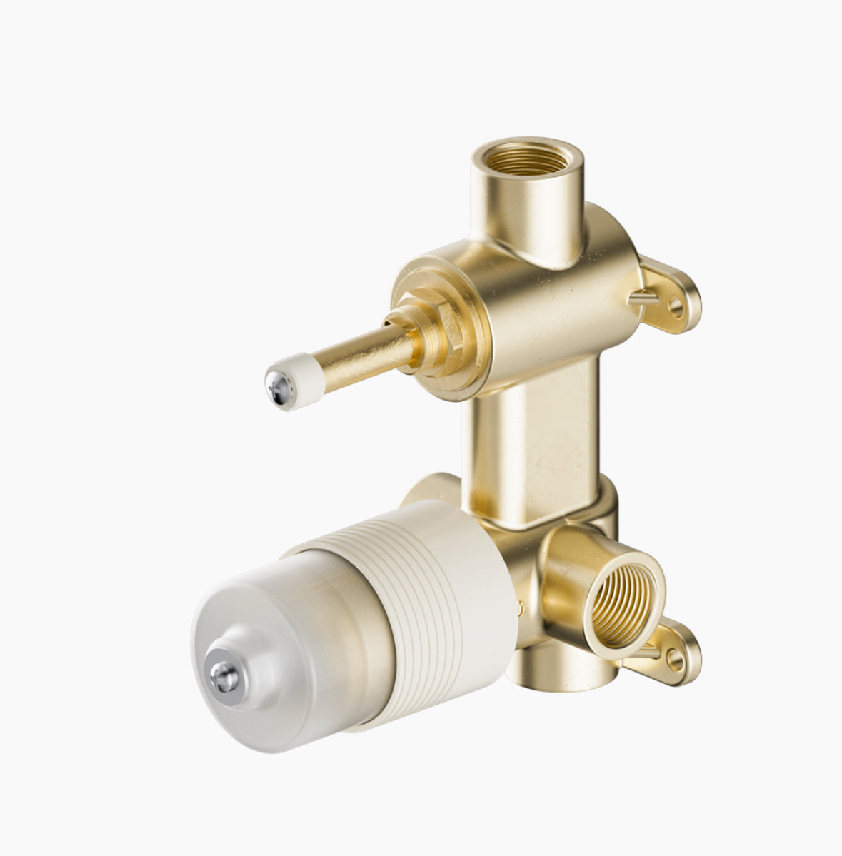 Owen &amp; Finch 2-Hole Built-in Mixer Tap with Vertical Diverter Brushed Nickel (OF221911sBN)