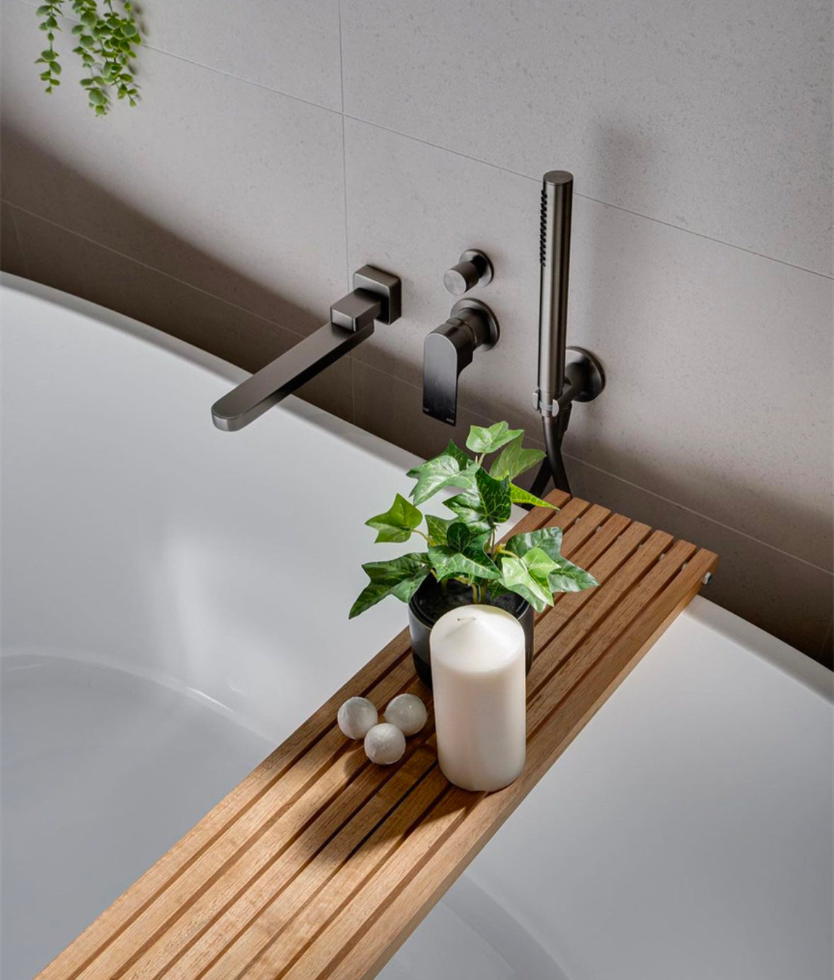 Owen &amp; Finch Rod Hand Shower Brushed Gun Metal PVD (OF307GM) 