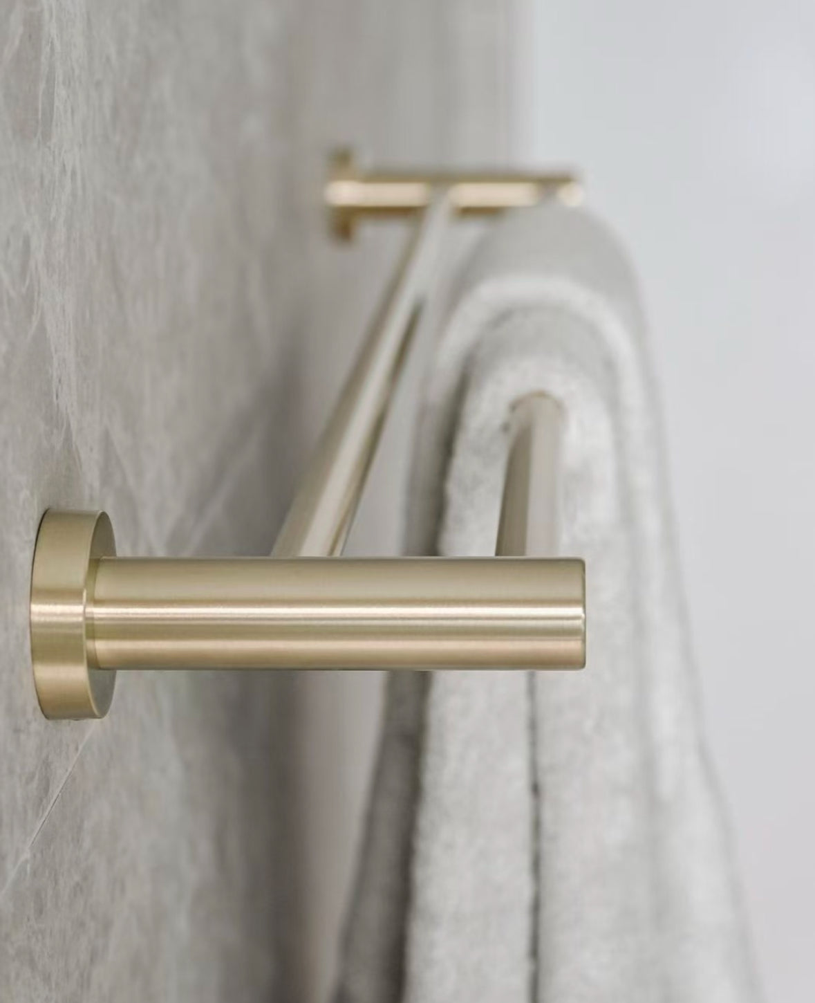Owen &amp; Finch Double Towel Rack Brushed Champagne Gold PVD (OF1924d)