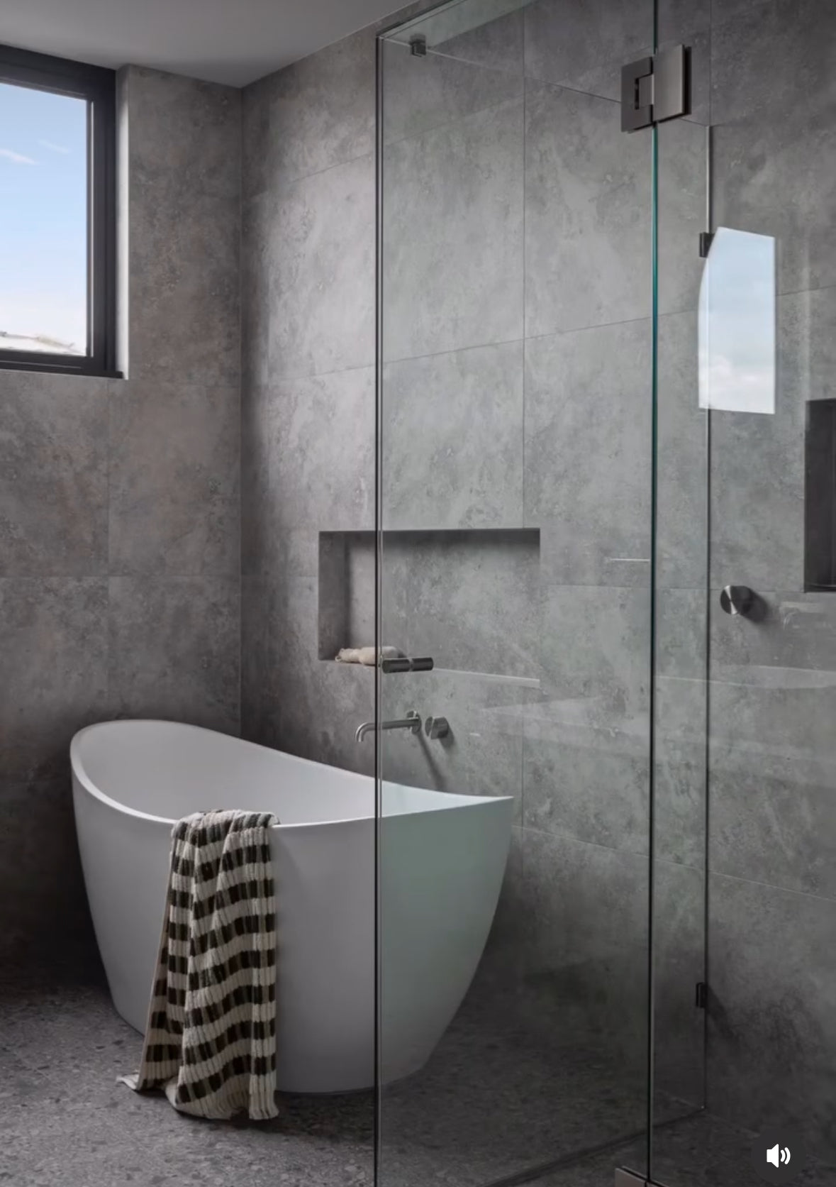Owen &amp; Finch Brass Glass-to-Glass Hinge 180° | Glass Hardware for Shower Doors Gun Metal PVD (OFSH102GM)