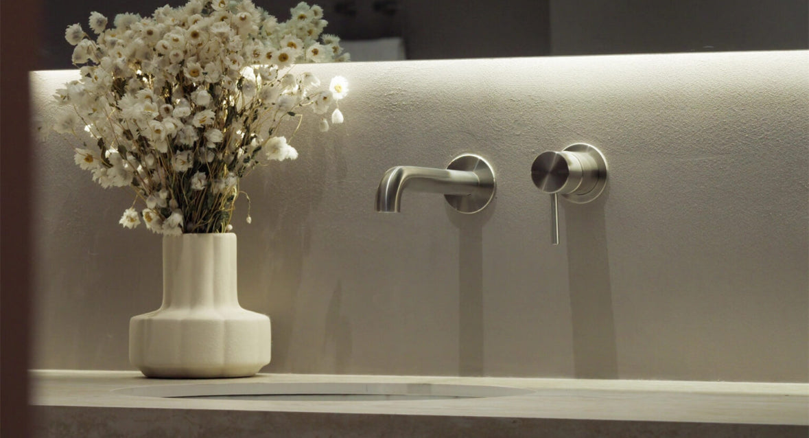 Owen &amp; Finch Built-in Wall Mixer - 316L Stainless Steel - Brushed Champagne Gold (PVD) - Indoor &amp; Outdoor (OF162210bBG)
