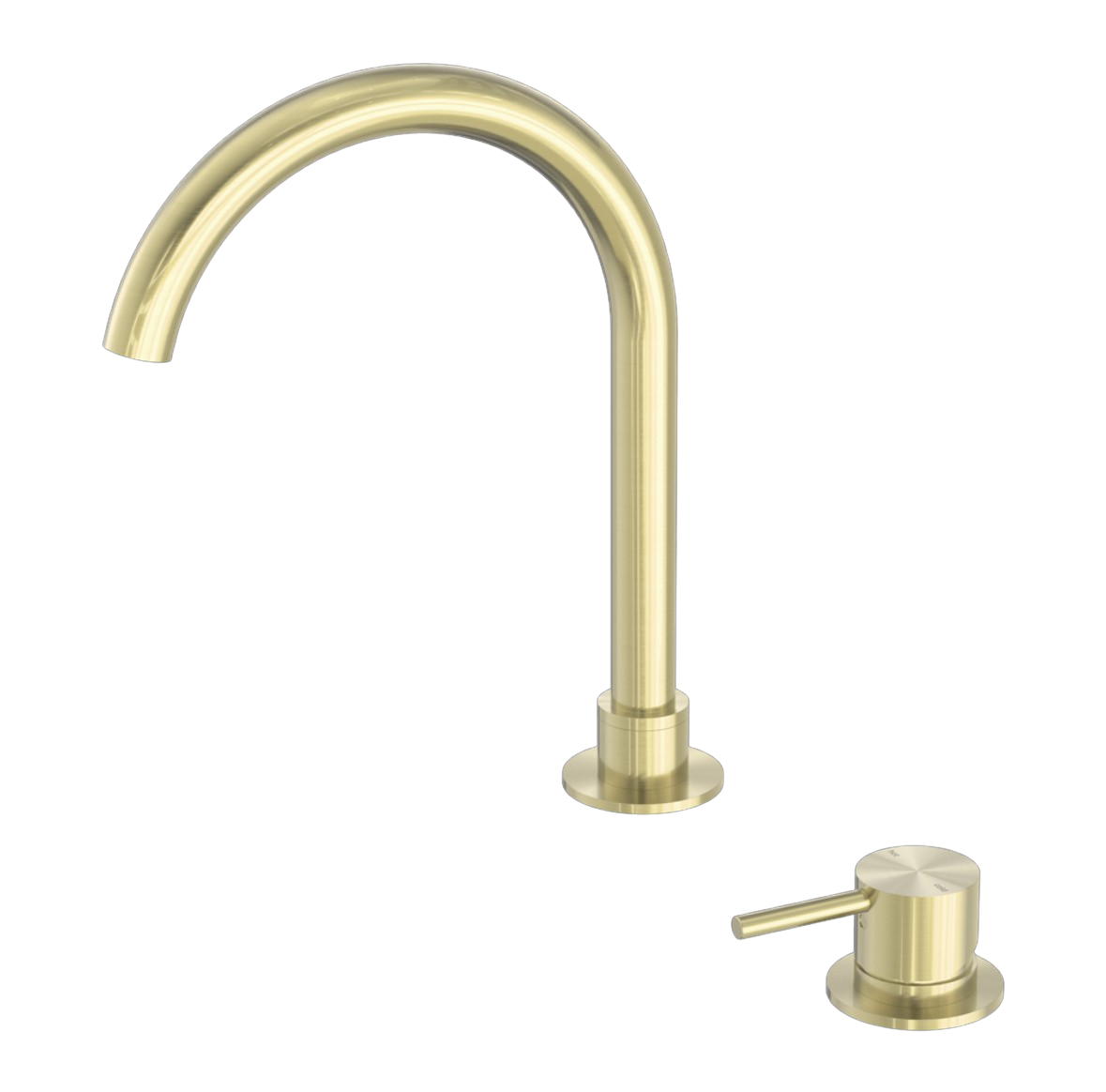 Owen &amp; Finch Basin Mixer Tap, Swivel, 2-Hole, Low Model, Brushed Champagne Gold PVD (OF221901bBG)