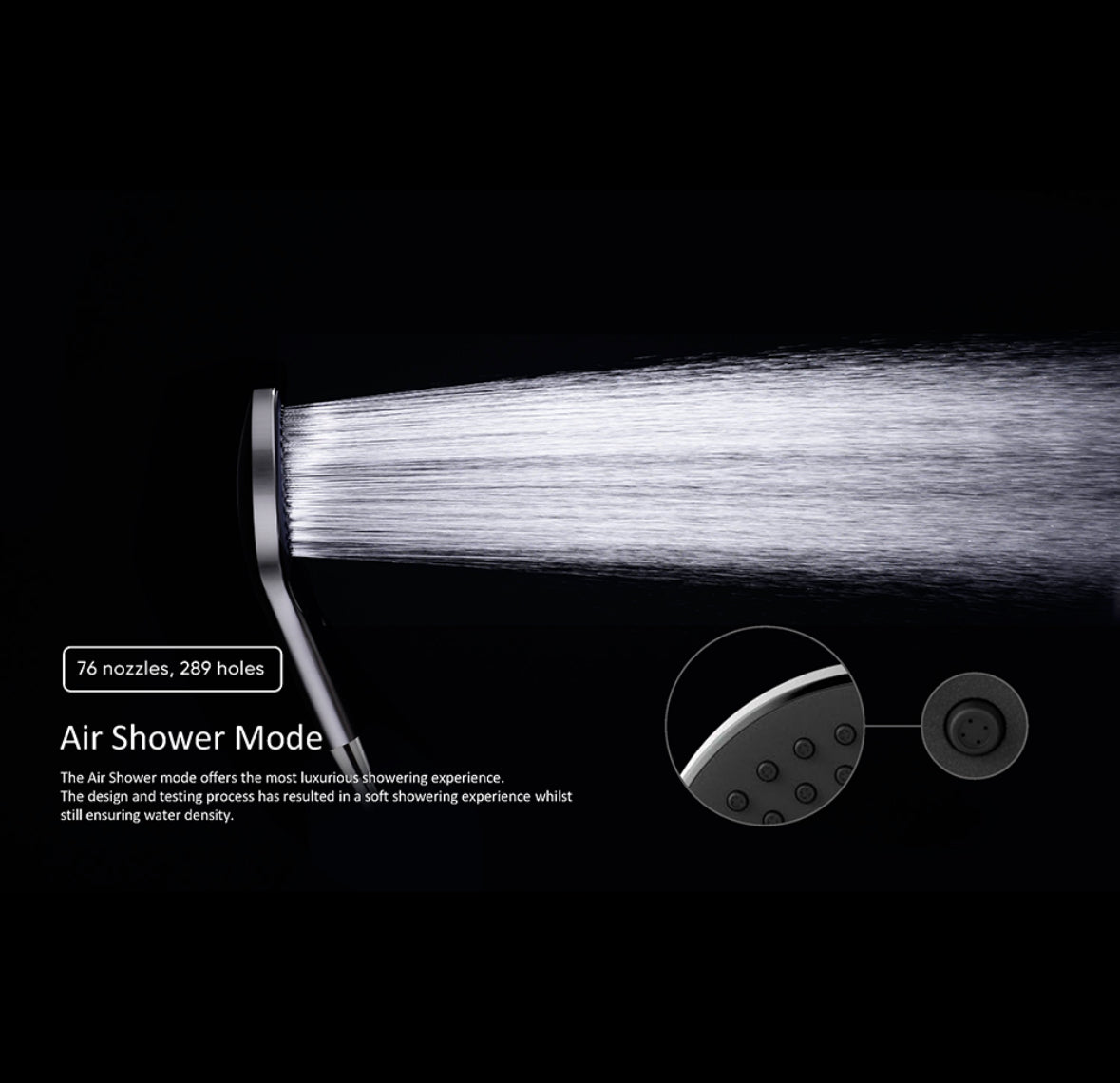 Owen & Finch Air Shower Handdouche Met Glijstang Geborsteld Champagne Goud PVD (OF251905gBG)