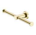 Owen &amp; Finch Stainless Steel Toilet Roll Holder with Spare Roll Holder – Brushed Champagne Gold (PVD) – (OF1986dBG)