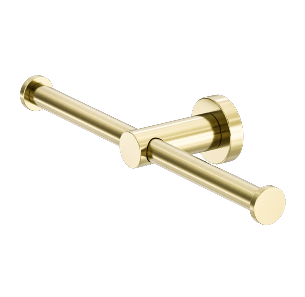 Owen &amp; Finch Stainless Steel Toilet Roll Holder with Spare Roll Holder – Brushed Champagne Gold (PVD) – (OF1986dBG)