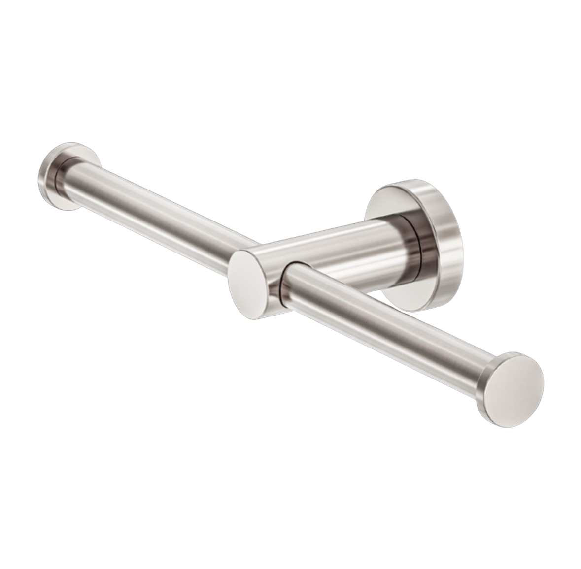 Owen &amp; Finch Stainless Steel Toilet Roll Holder with Spare Roll Holder – Brushed Nickel – (OF1986dBN)
