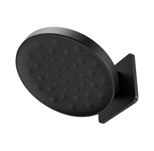 Owen & Finch Serenity Regendouchekop Met Wandbevestiging Mat Zwart 300mm PVD (OF24D002MB)