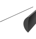 Vloerstrip 75 cm – Geborsteld Gun Metal PVD | Owen & Finch (OFSH401GM)