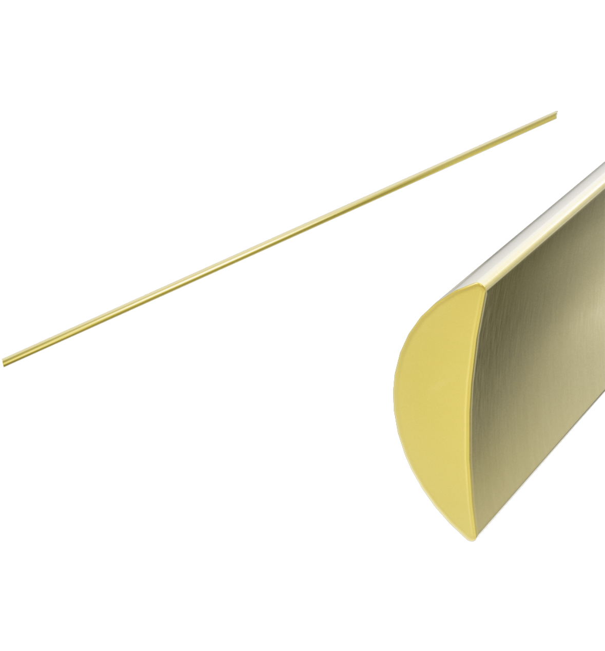 Owen &amp; Fich Waterproof Floor Strip Brushed Champagne Gold PVD (OFSH401BG)