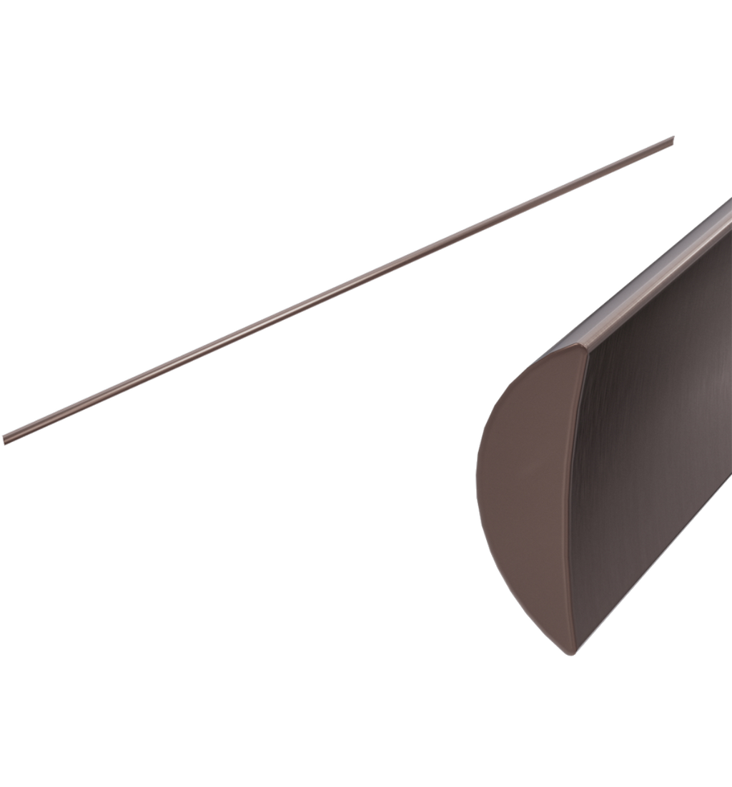 Owen & Finch Aluminium Vloerstrip 75 cm – Geborsteld Satijn Brons PVD | Waterdichte Luxe Afwerking (OFSH401BZ)