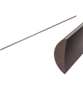 Vloerstrip 75 cm – Geborsteld Satijn Brons PVD | Owen & Finch (OFSH401BZ)