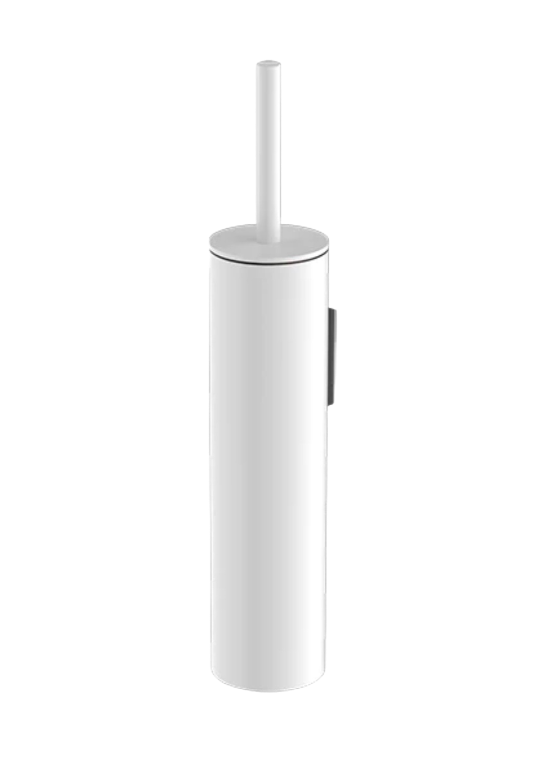 Owen &amp; Finch Hanging Toilet Brush with Holder – Matte White – Black Brush – Stainless Steel (OF1988MW)